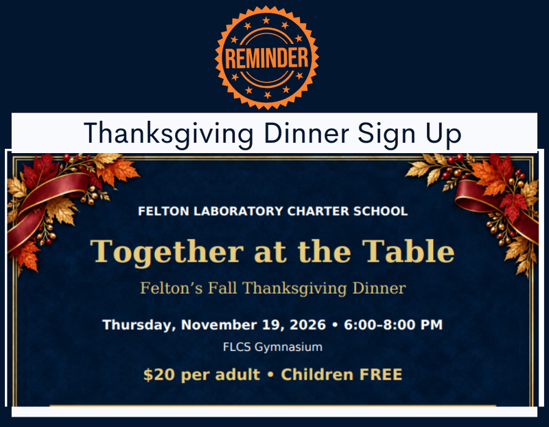 Thanksgiving Dinner Sign Up