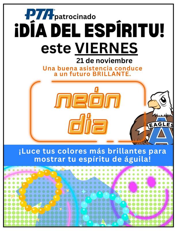 Neon Day Flyer Spanish