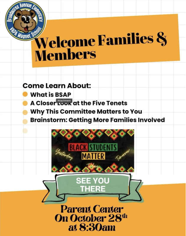 Join us for our first BSAP Family Meeting of the year!