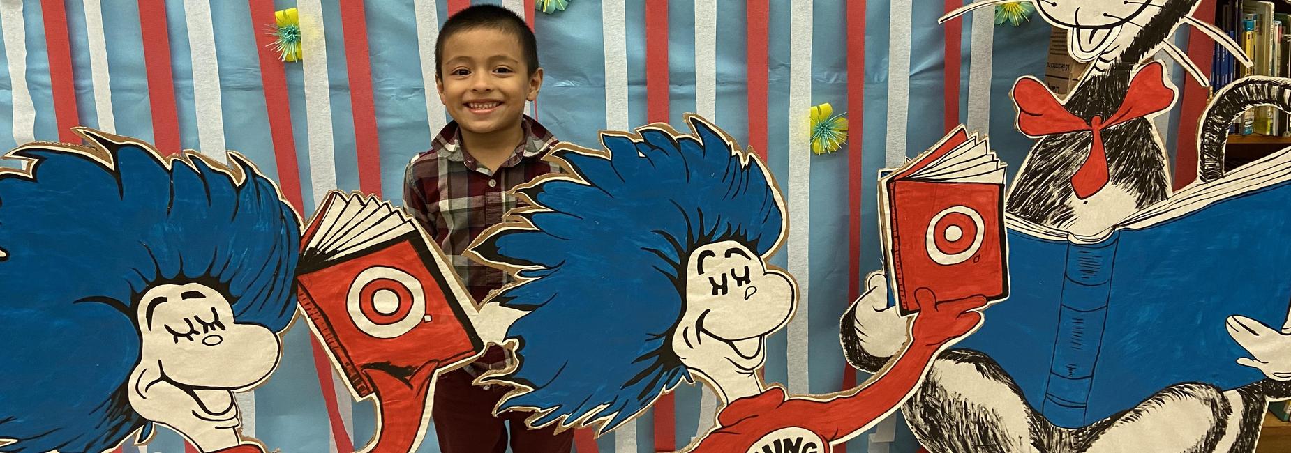 Marley Flores celebrates Read Across America!