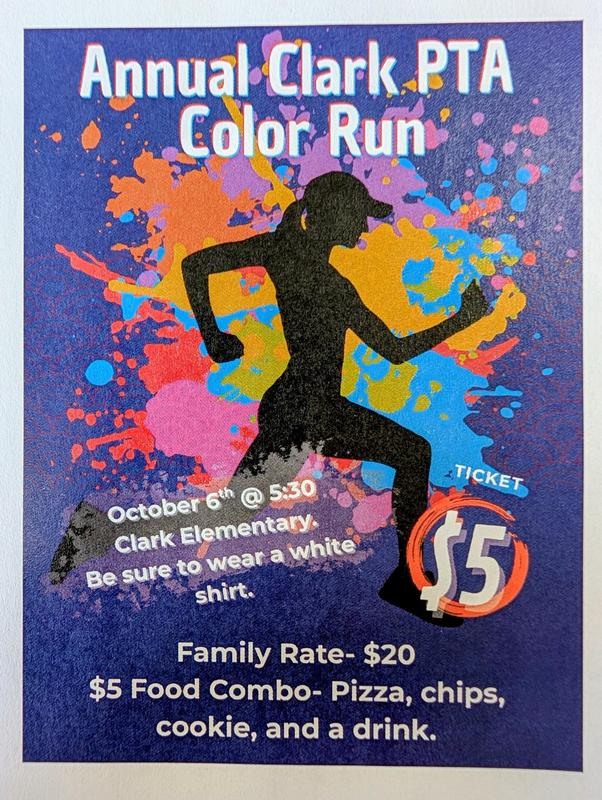 Info on Clark PTA Color Run