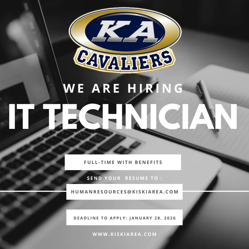 we are hiring IT technician