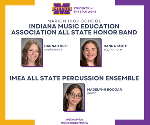 promo graphic - IMEA All State Honor Band and Percussion Ensemble