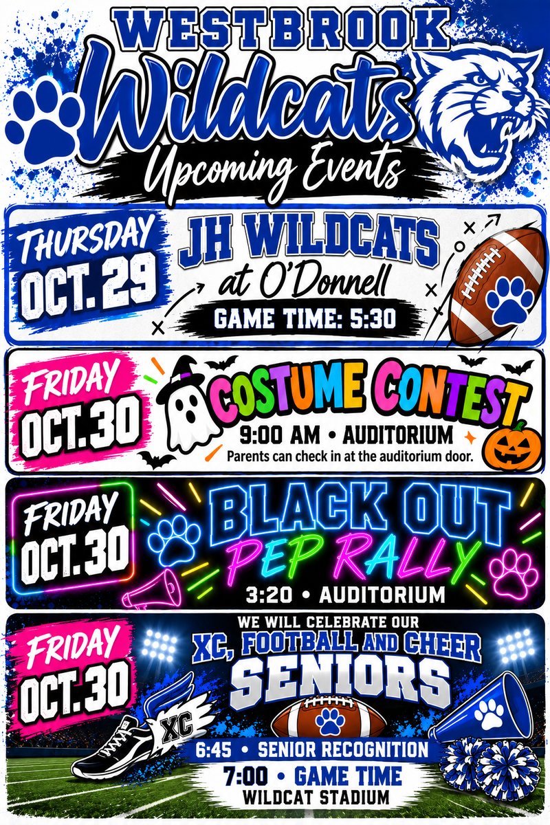 Upcoming Events - Oct 29th & 30th
