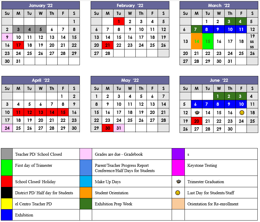 school calendar