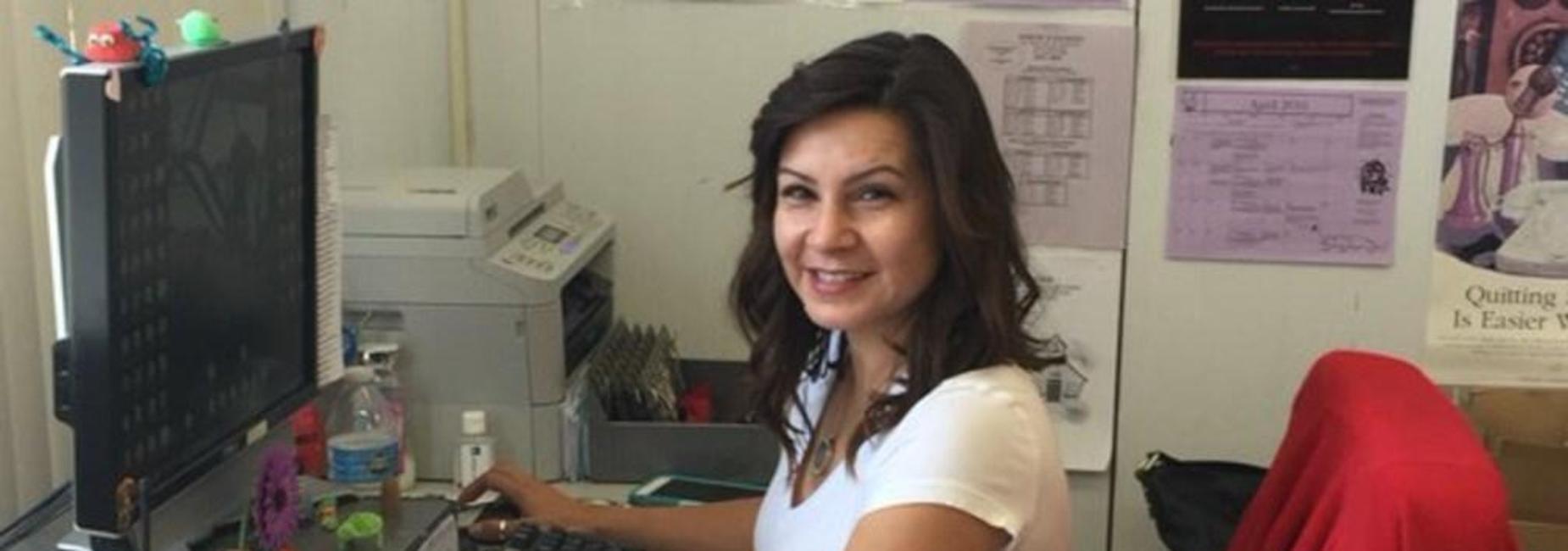 Gina, school secretary