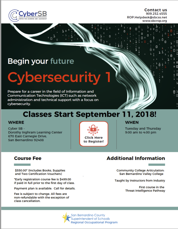 Cybersecurity 1 Class Thumbnail Image
