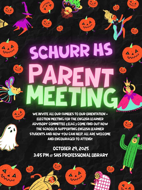 SchurrELACHalloweenFlyer