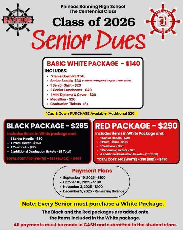 Class of 2026 Senior Packages