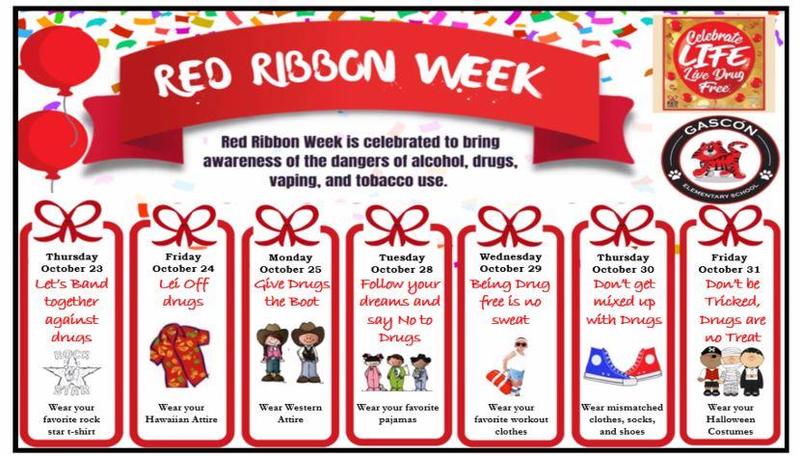 red ribbon week activities flyer