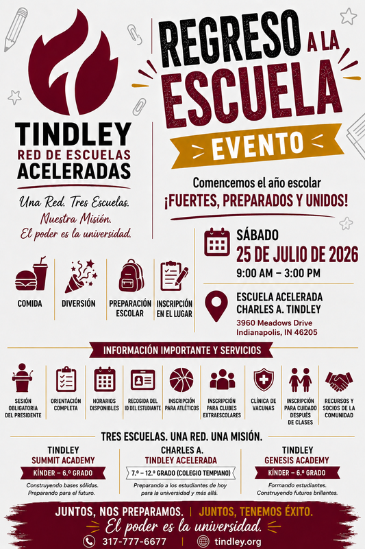 Back to school event 2026-2027 Spanish