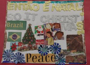 Christmas in Brazil collage poster