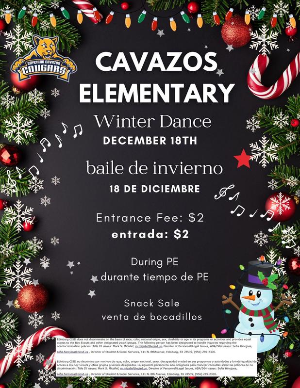 December 18 Winter dance during PE $2