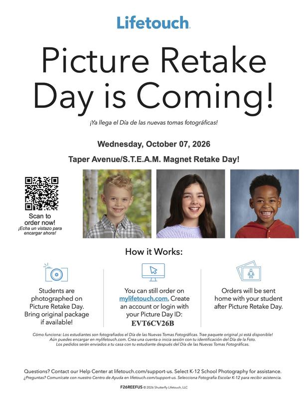 Flyer showing photos of boys and girls