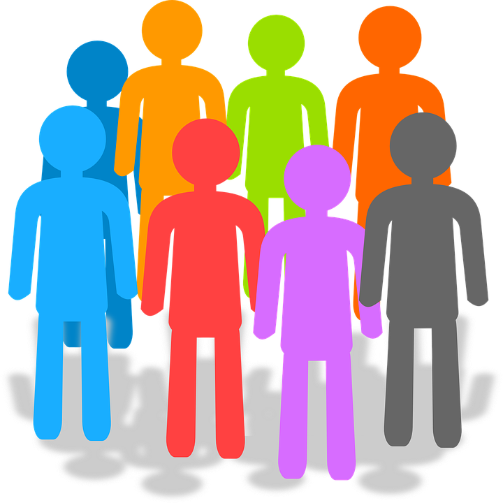 Clip art of group meeting representing special called Board meeting.
