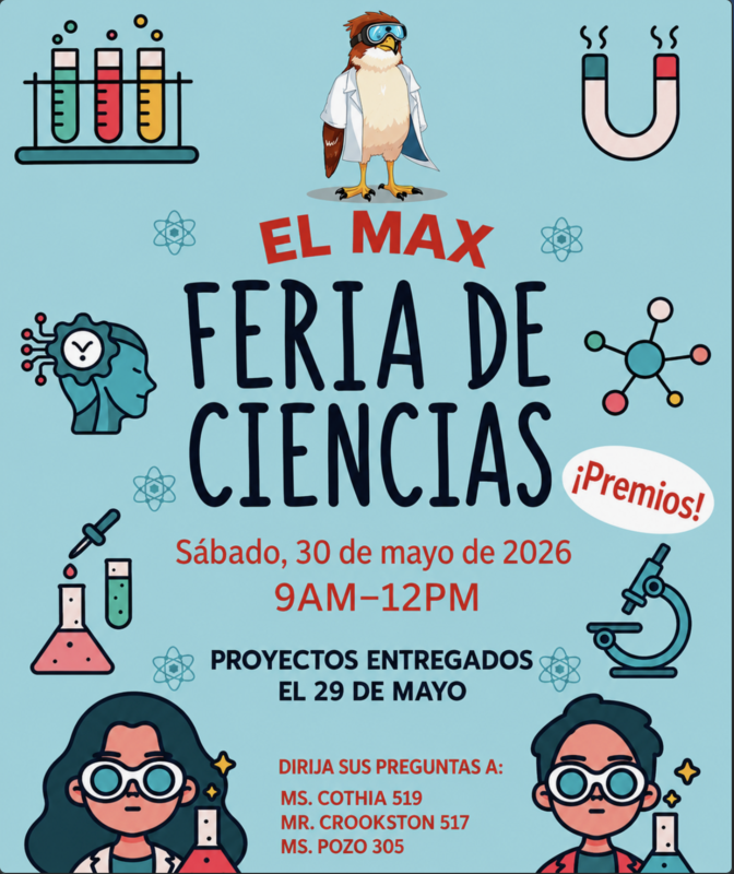 Spanish Science Fair Flyer
