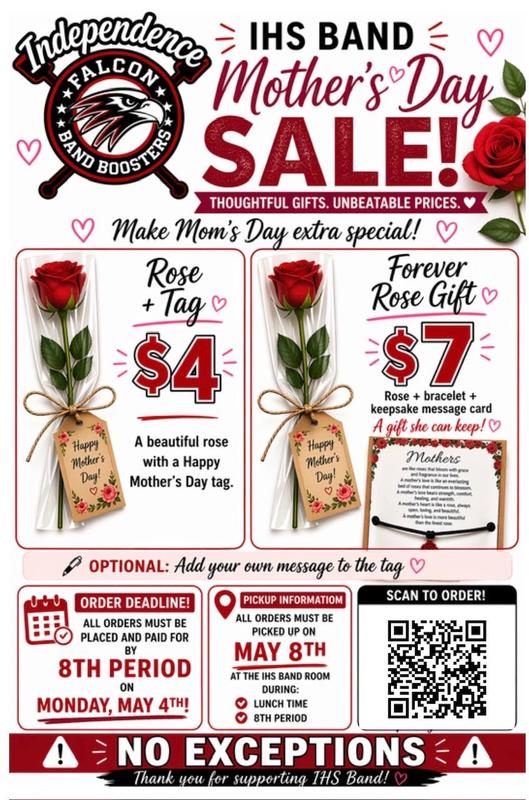 Band Booster Mother's Day
