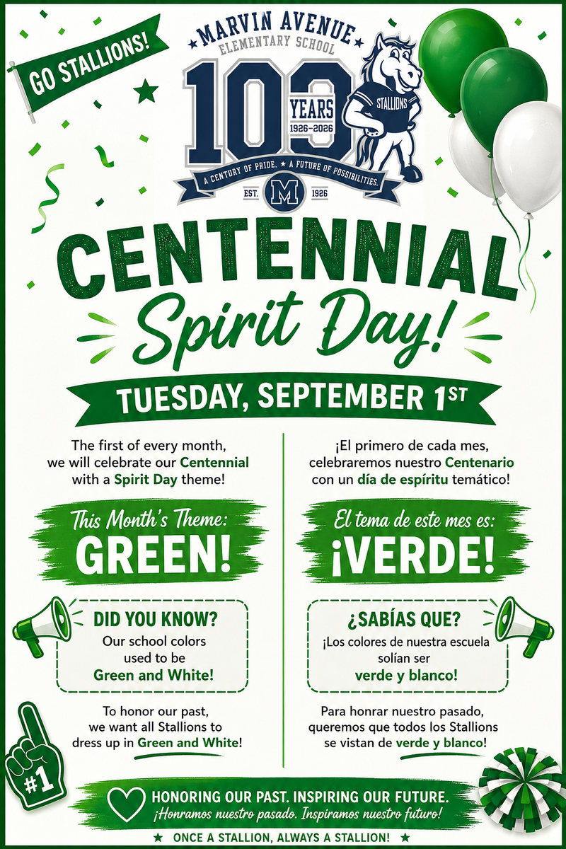spirit day flyer