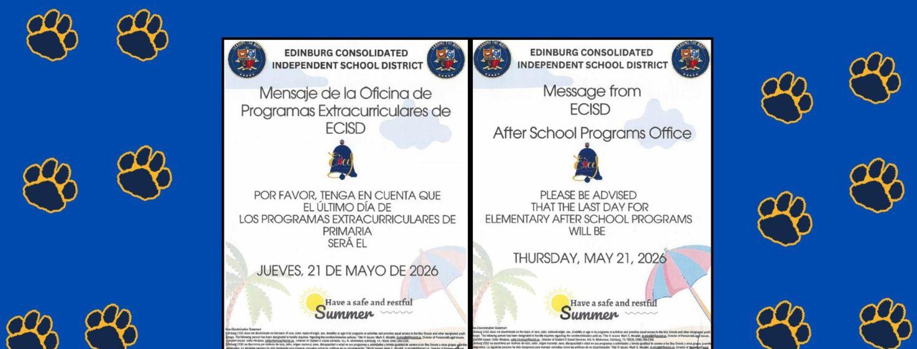 Last day for ASP is May 21st.