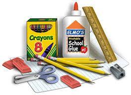 Image of various school supplies