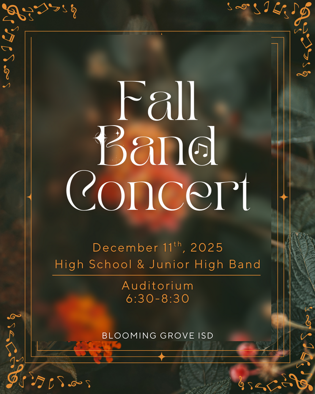 Fall Band Concert