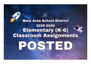 Mars Area School District - Elementary (K-6) Classroom Assignments Posted