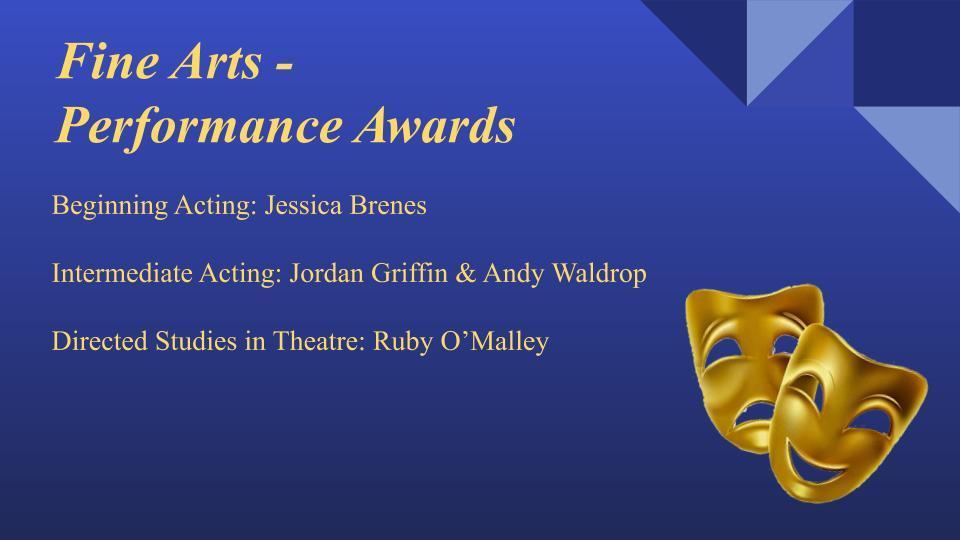 Fine Arts Performance Awards