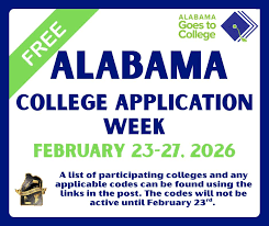Alabama College Application Week