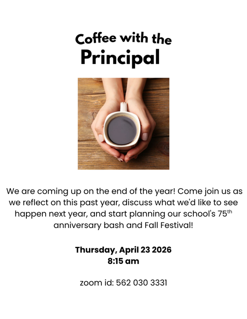 Coffee with the Principal English