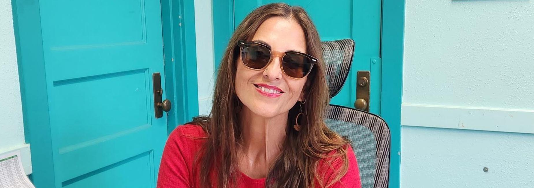 Principal Soto on sunglasses