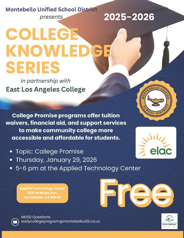 College Knowledge Series Parent Workshop Flyer