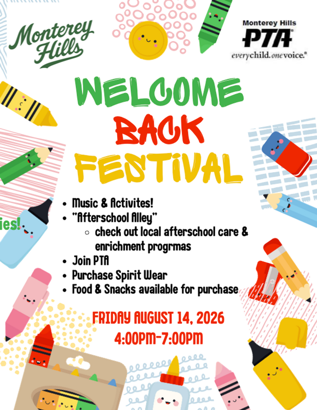 MHS PTA Welcome Back Festival - Fri. Aug. 14 @ 4pm Featured Photo