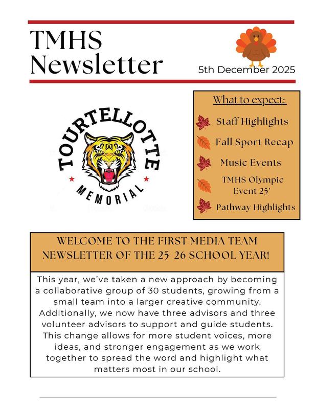 TMHS Newsletter