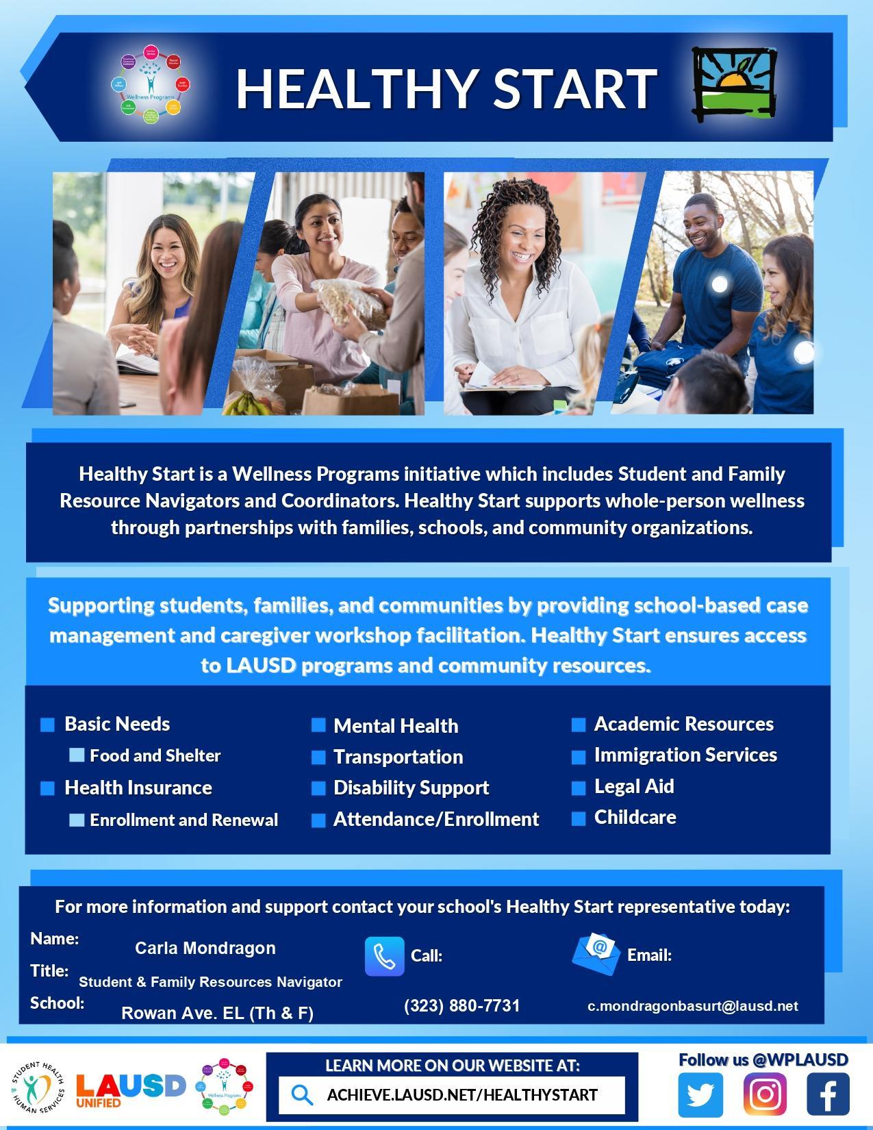 Healthy Start – Parents – Rowan Avenue Elementary