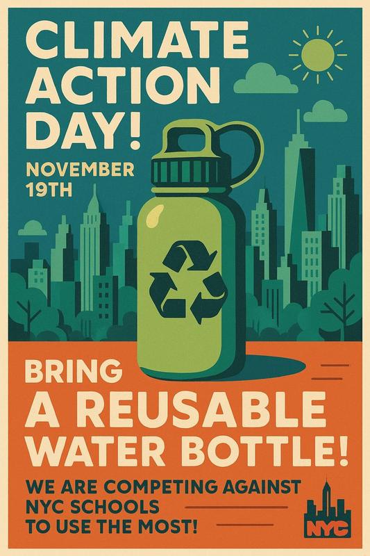 Use Reusable Bottle Day Flyer on Nov 19th