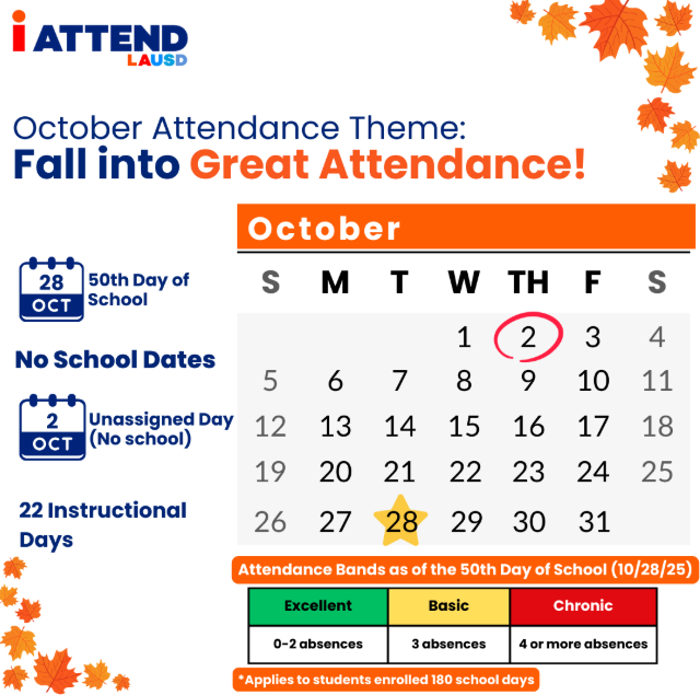 October attendance flyer