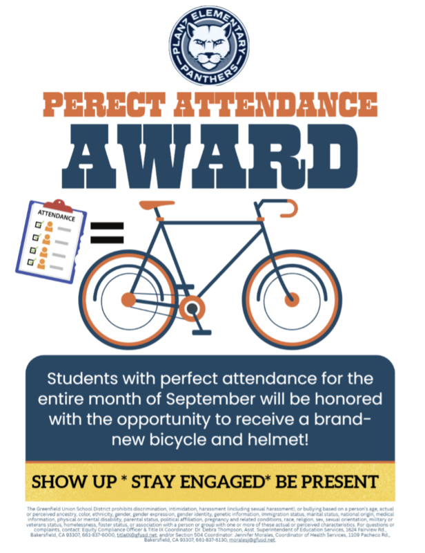 Perfect Attendance Award! Thumbnail Image