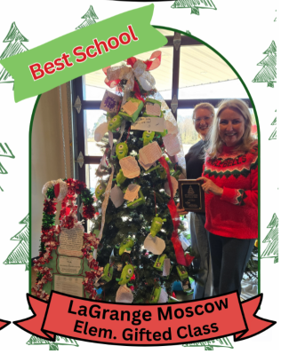 uplift students with 2025 Festival of Trees Winner