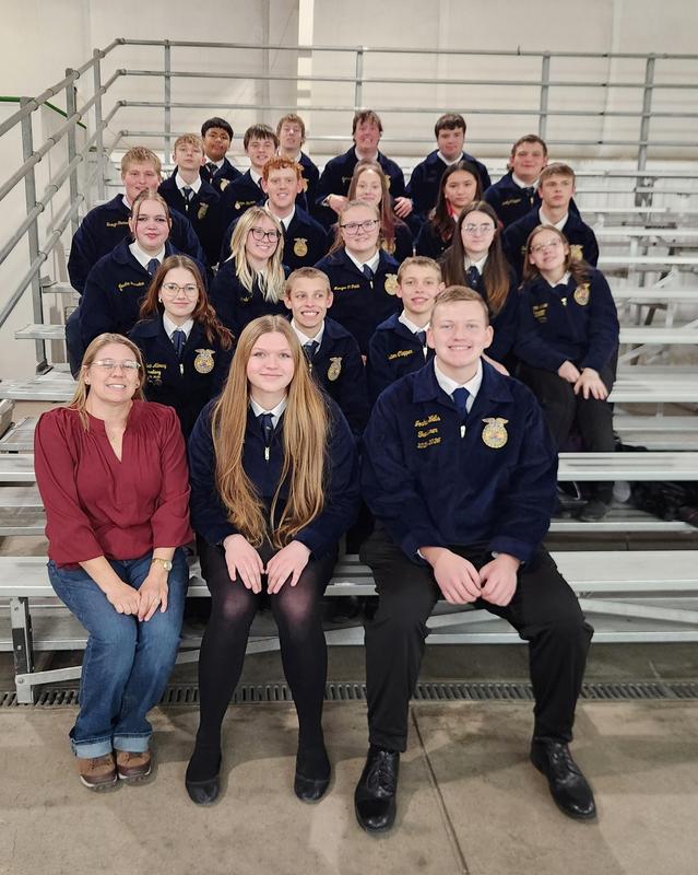 Weldon Valley FFA Members group photo from DLC.