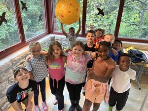 Students at Burnet Woods