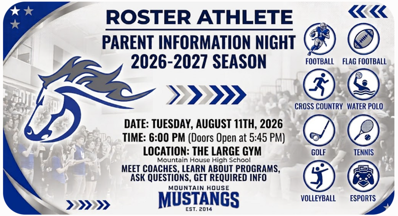 Parent Information Night "Roster Athlete's" Featured Photo
