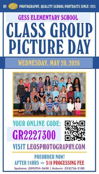 Flyer for group picture day