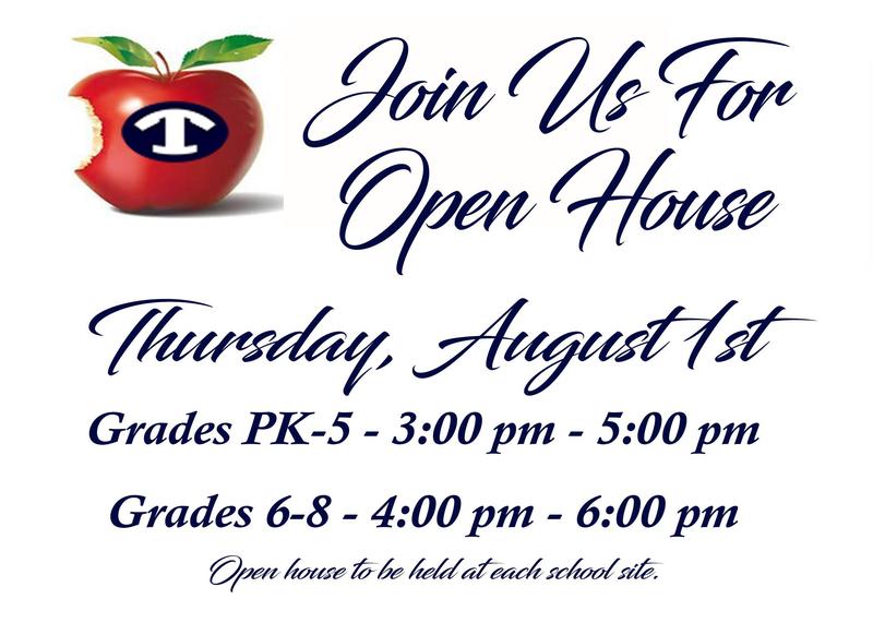 Open House for Elementary and Middle Schools Featured Photo