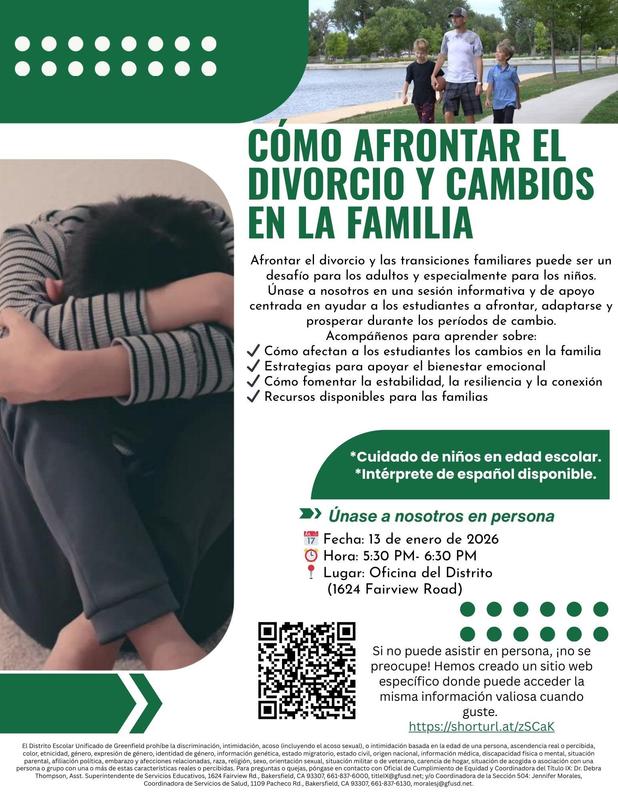 divorce meeting flyer in Spanish