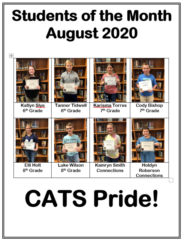 Student of the Month- August 2020 Featured Photo