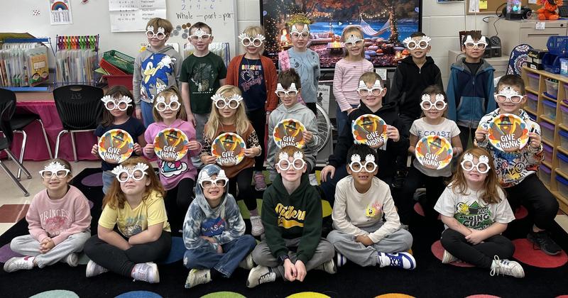 First graders in Tiffany Stewart's class at Coal City Early Childhood Center are ready to dig into the Thanksgiving feast, but first they need to prepare the turkey. In keeping with holiday tradition, the students have prepared  their ”not kitchen tested” recipes for cooking the bird.