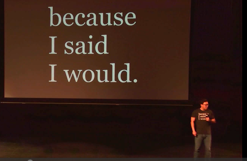 Motivational speaker Alex Sheen talks to students about his nonprofit 