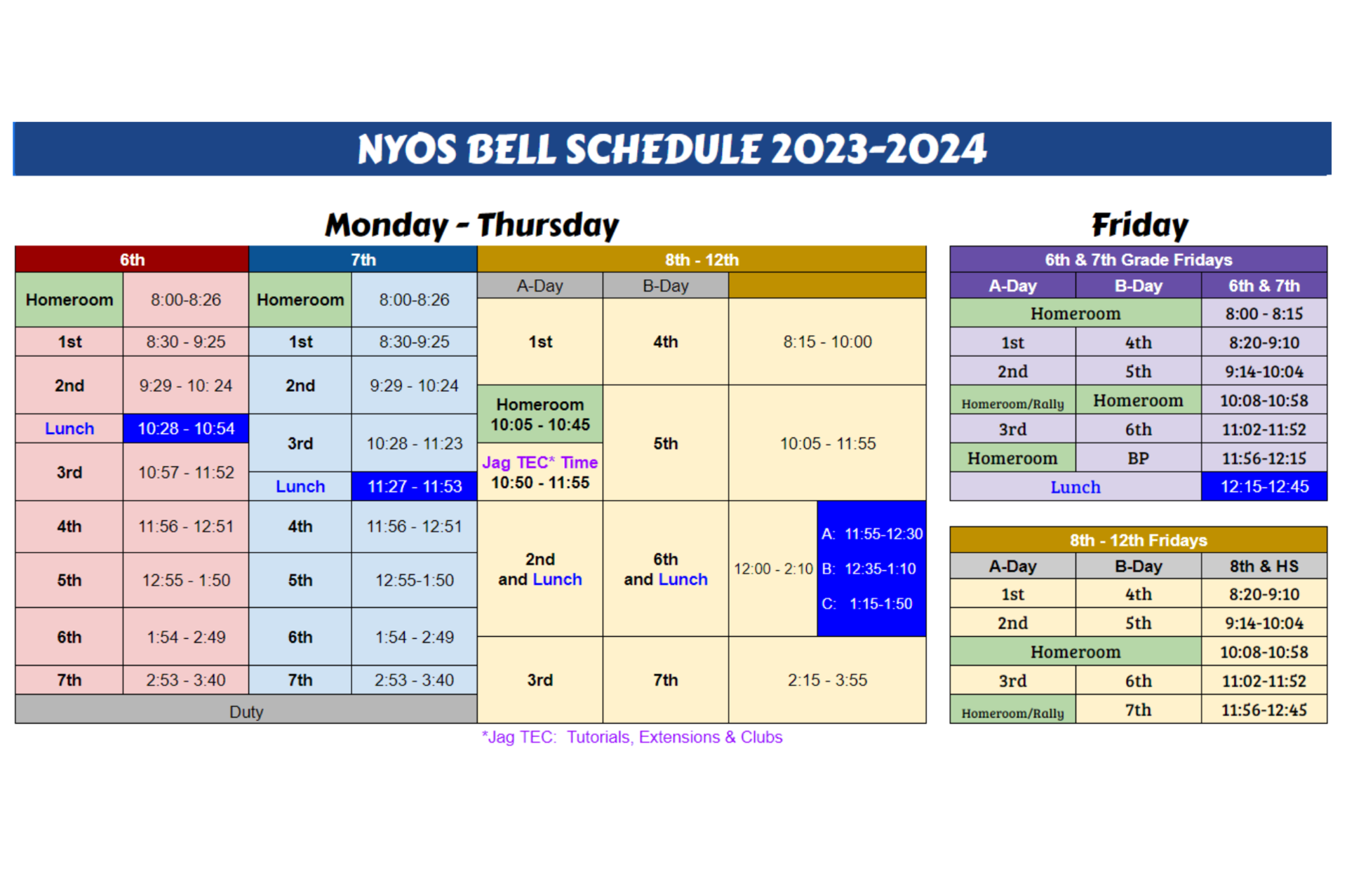 Bell Schedule 23-24