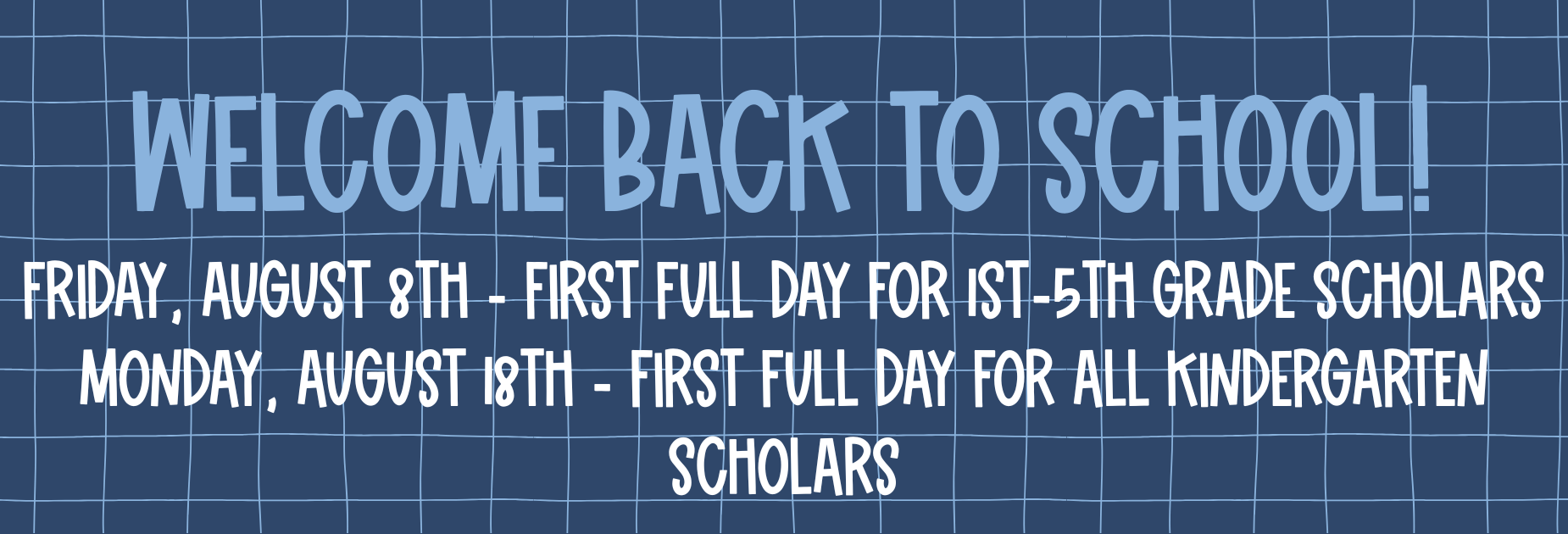 Welcome back!