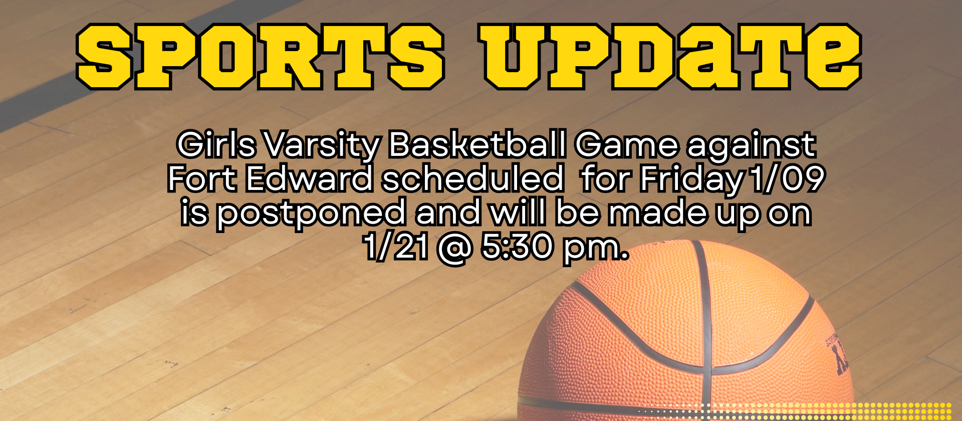 Girls Varsity Basketball game update